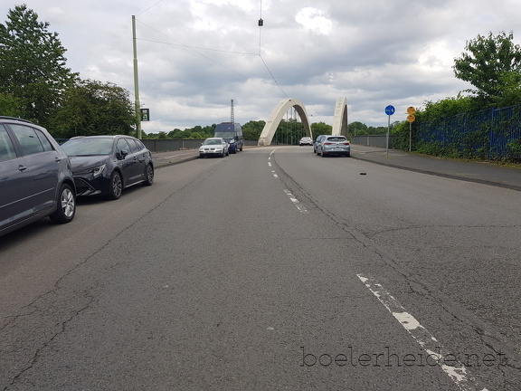 Auffahrt zur Fuhrparkbrücke